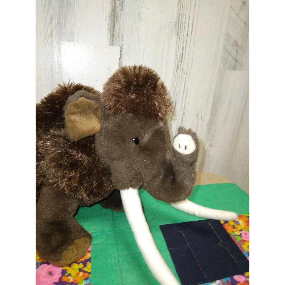 Wild Republic 2012 Cuddlekins Brown Woolly Mammoth Plush Prehistoric Animal